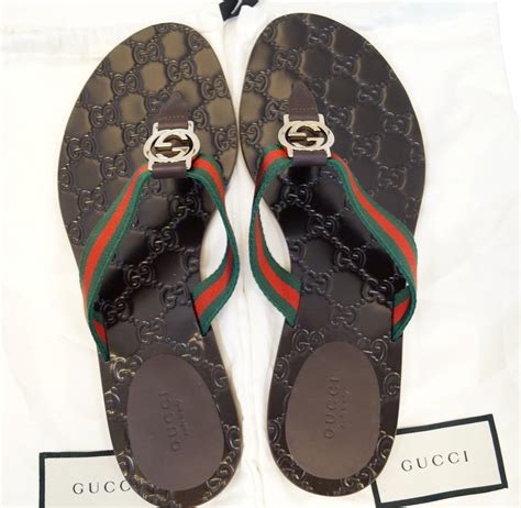 gucci thong web sandal review|Gucci leather thong sandals.